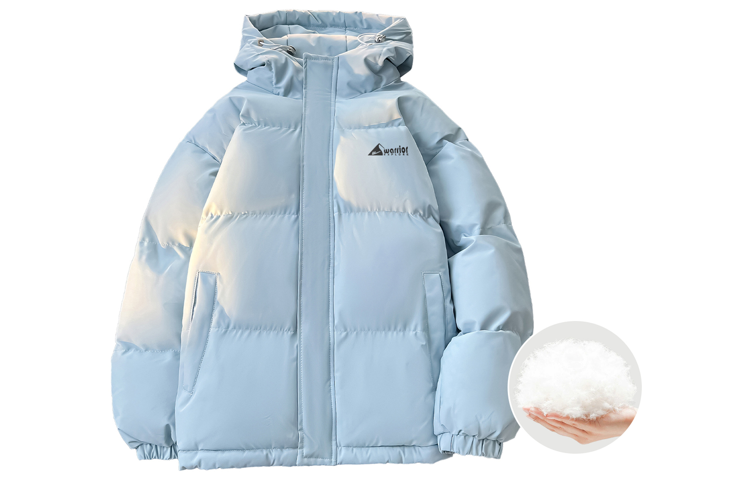 

WARRIOR Пуховик Unisex, Light Blue