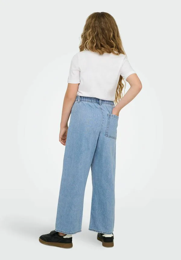 Джинсы свободного кроя mit weitem bein koglumi taille Only Girls, Light Blue Denim — фото 3
