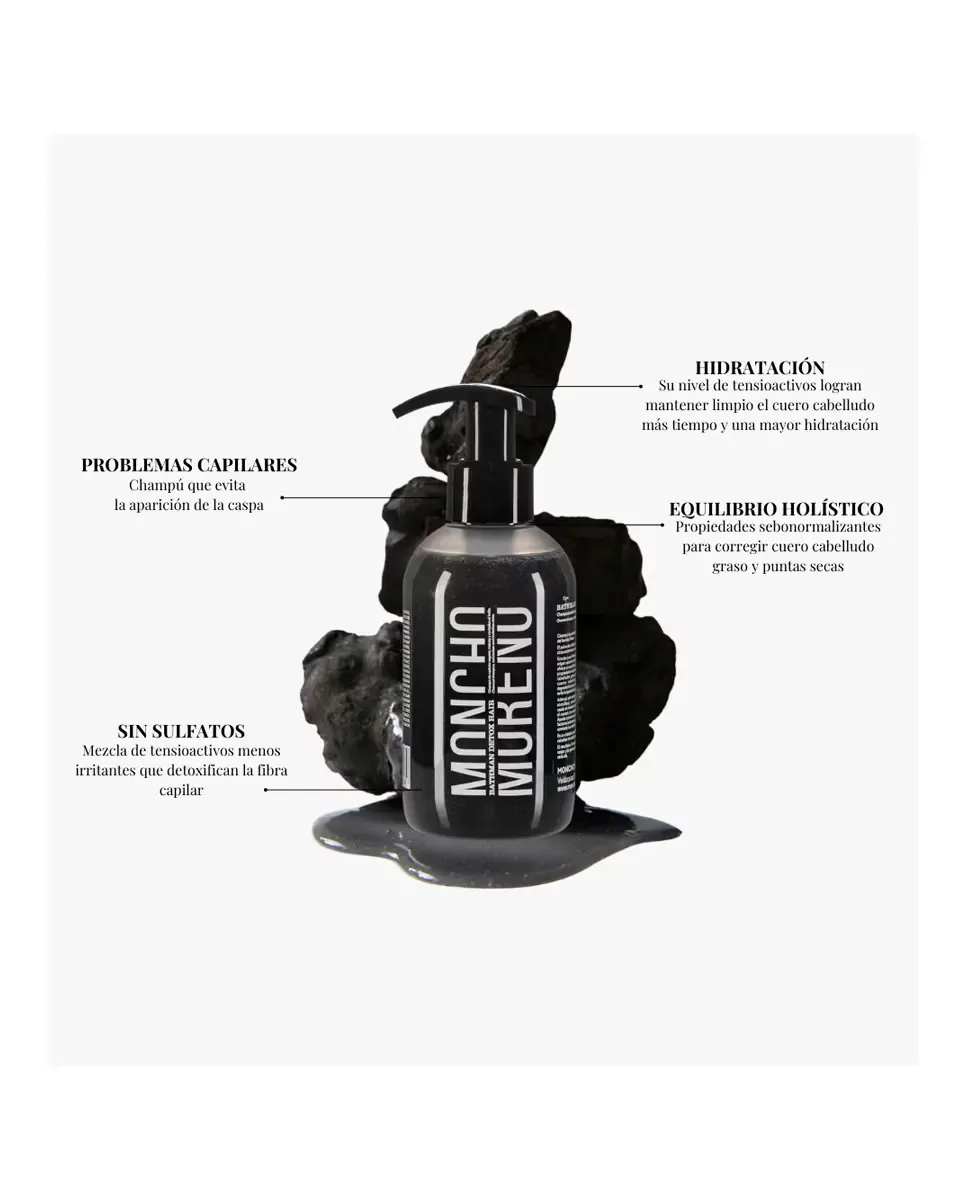 Шампунь Bathman Detox Hair для сухих кончиков и жирных корней Moncho Moreno — фото 3