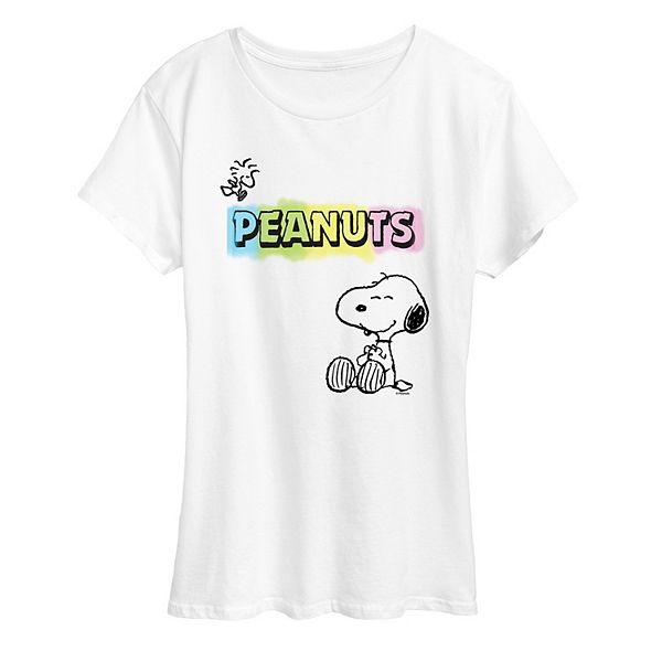 

Футболка женская с принтом Peanuts Snoopy & Woodstock Licensed Character, White, Белый, Футболка женская с принтом Peanuts Snoopy & Woodstock Licensed Character, White