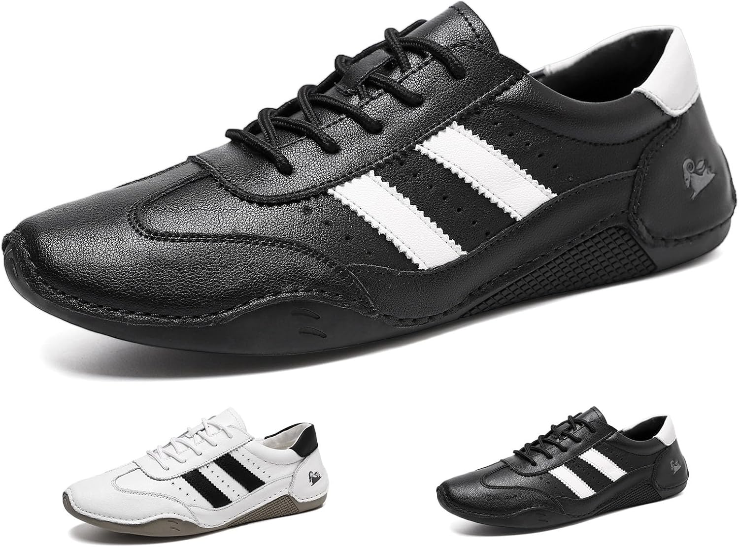 

Мужские кроссовки Cubicbee с шнуровкой из ПУ-кожи, комфортные низкие кеды, повседневные дышащие модные кроссовки с плоской подошвой, противоскользящие, для пары, черный