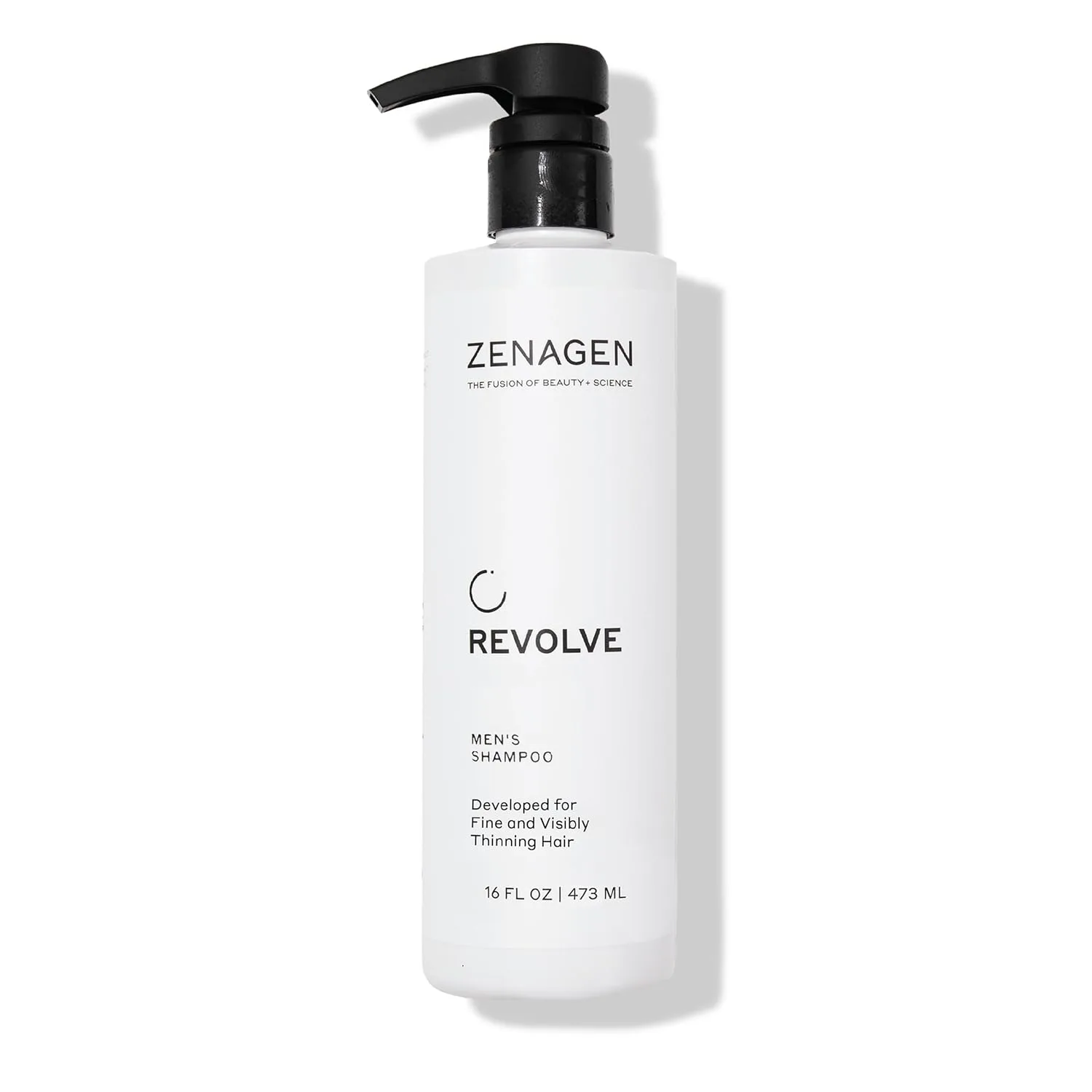 ZENAGEN Revolve шампунь для мужчин для густоты волос | для более густых и здоровых волос, для тонких и редеющих волос, на растительной основе, безопасен для окрашенных волос, 5-минутное применение 453.60 г (1 шт.)