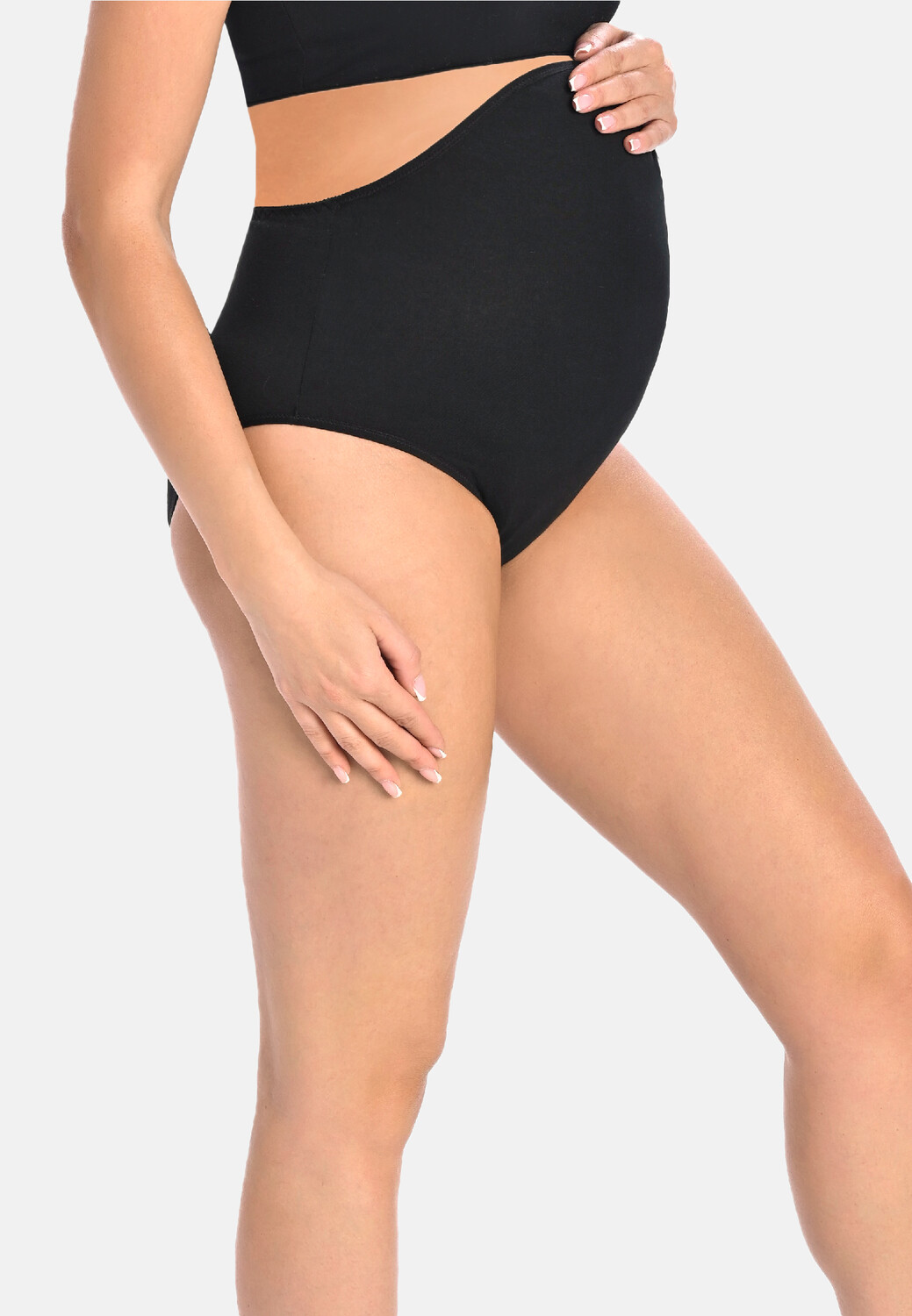

Трусы Teyli Umstands aus Baumwolle mit hoher Taille Iris, черный