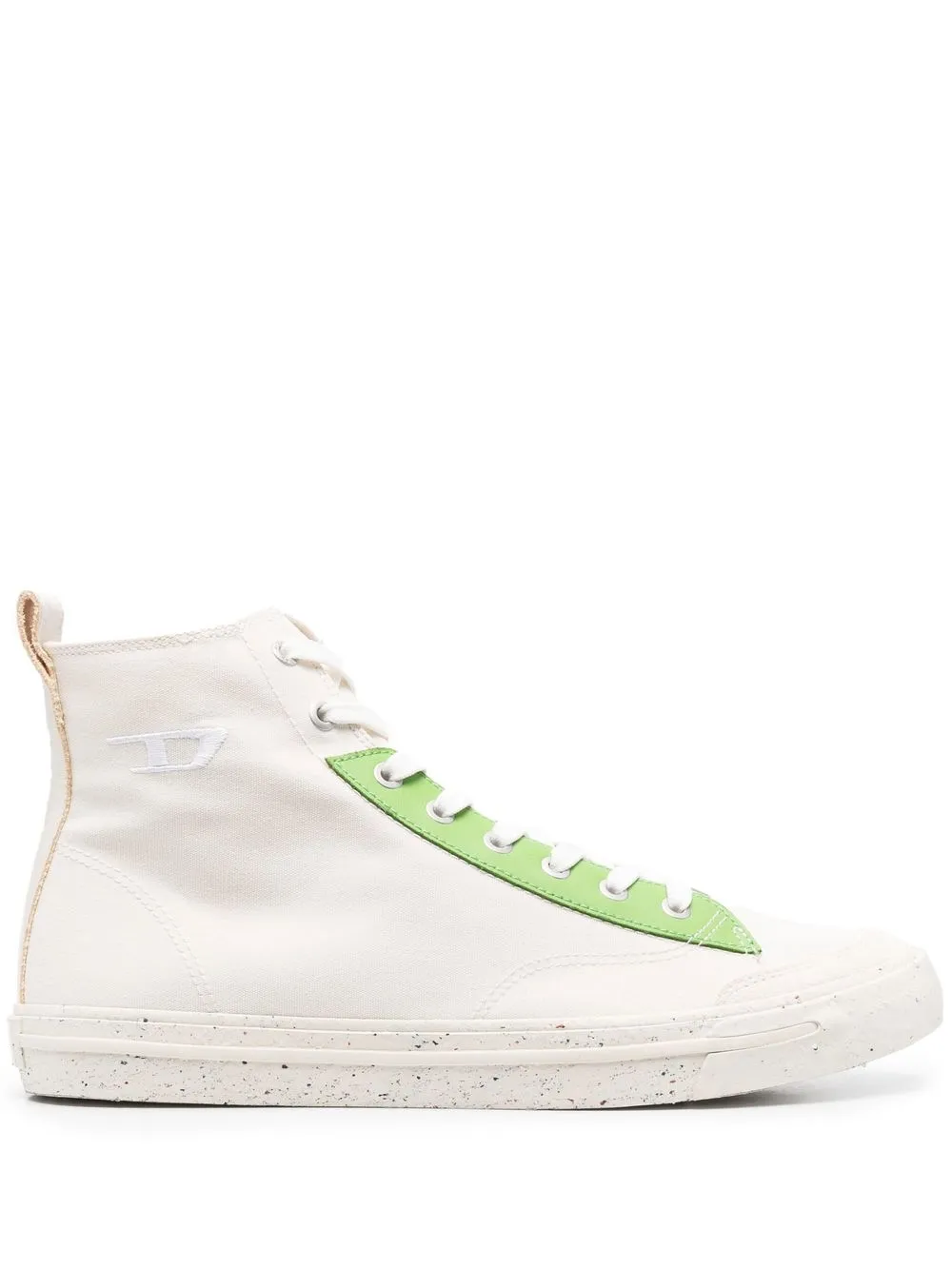 

Высокие кроссовки в стиле колор-блок Diesel, бежевый