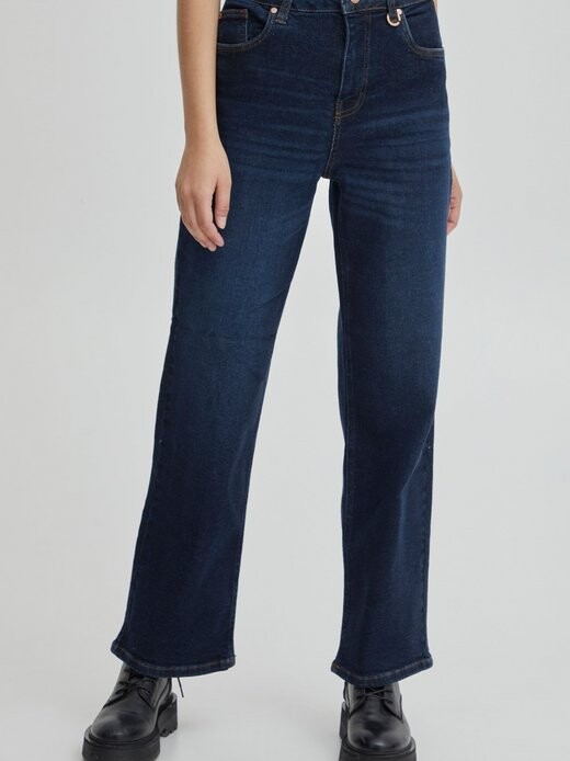 

Джинсы с 5 карманами пзлива Pulz Jeans, серый