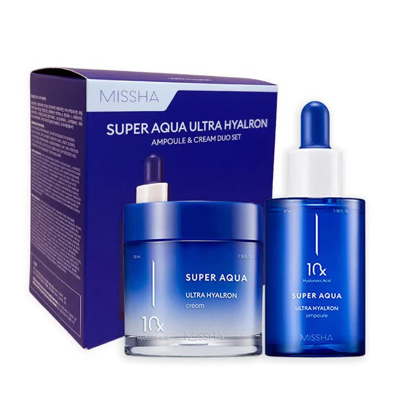 

Missha, Super Aqua - Ultra Hyalron Duo Set - Увлажняющий набор для лица, 2 шт.