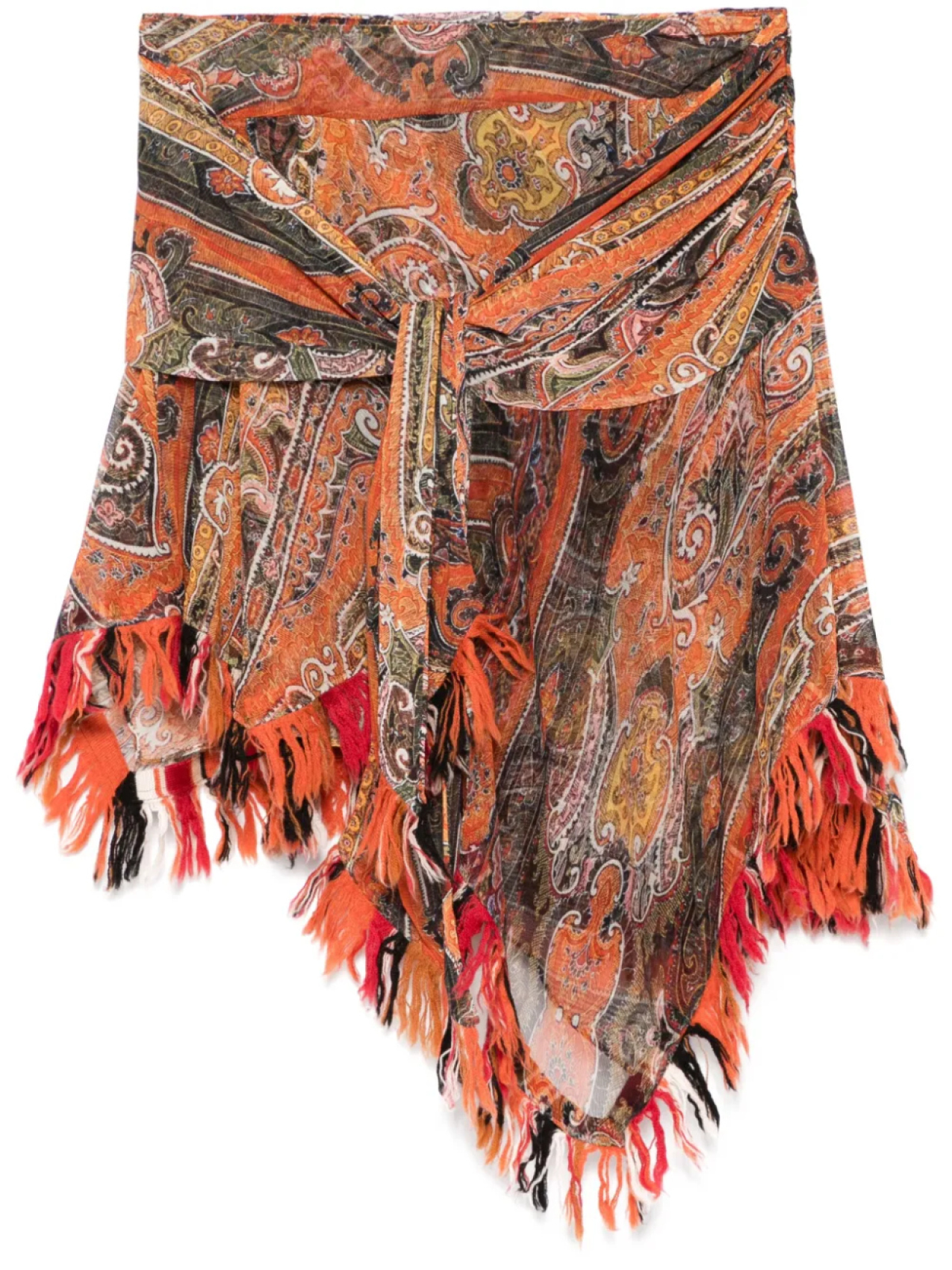 

ISABEL MARANT мини-юбка с графичным принтом, оранжевый