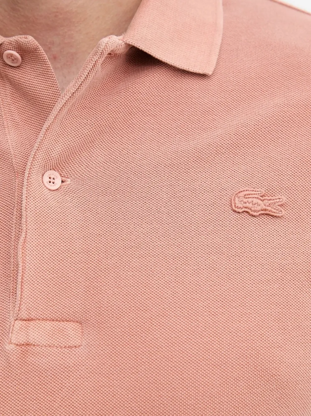 Рубашка поло с вышивкой Lacoste, оранжевый — фото 4