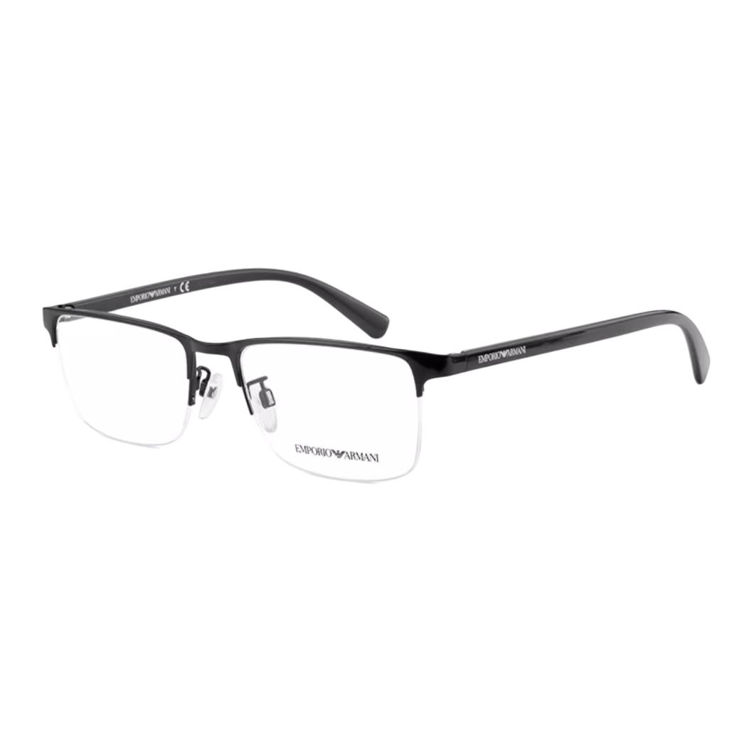 

EMPORIO ARMANI Мужская оправа для очков прямоугольная сплав ярко-черная, Bright Black