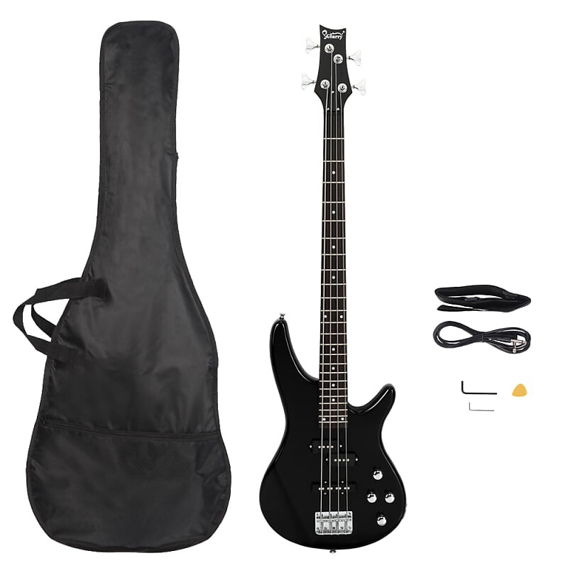 

Басс гитара Glarry Black GIB Electric Bass Guitar Full Size 4 String