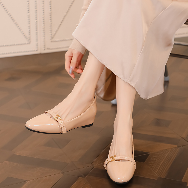 City camel Женские повседневные туфли-лодочки абрикосовые, цвет Apricot — фото 4