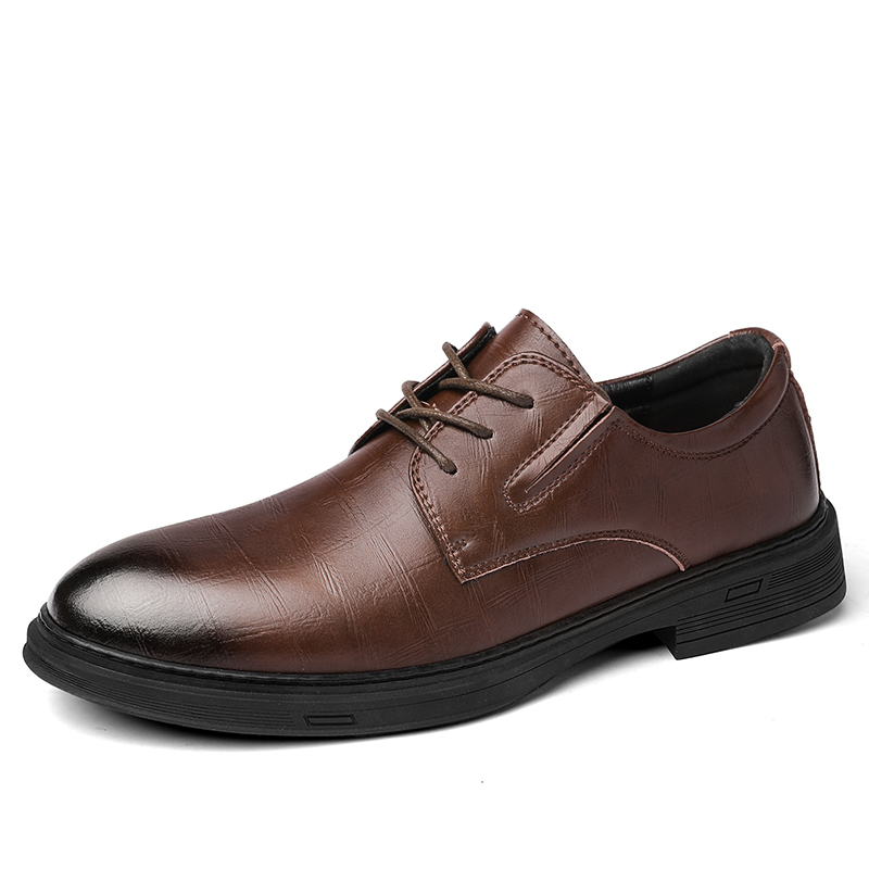

King Jinmai Мужские классические туфли черно-темно-коричневые 61177-KK, цвет Dark Brown 61177-KK