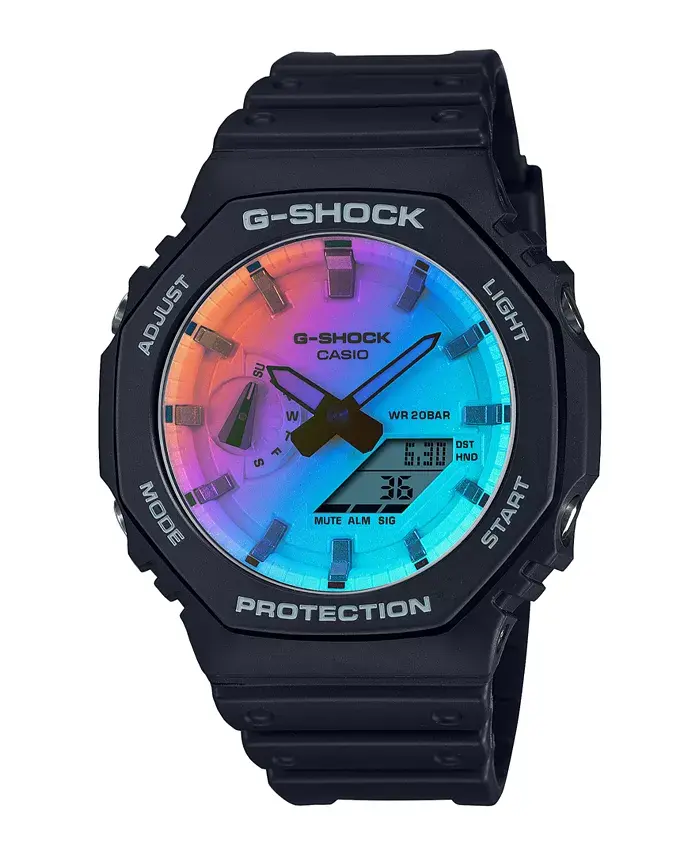 

Мужские черные часы Resin, 45.4 мм G-Shock