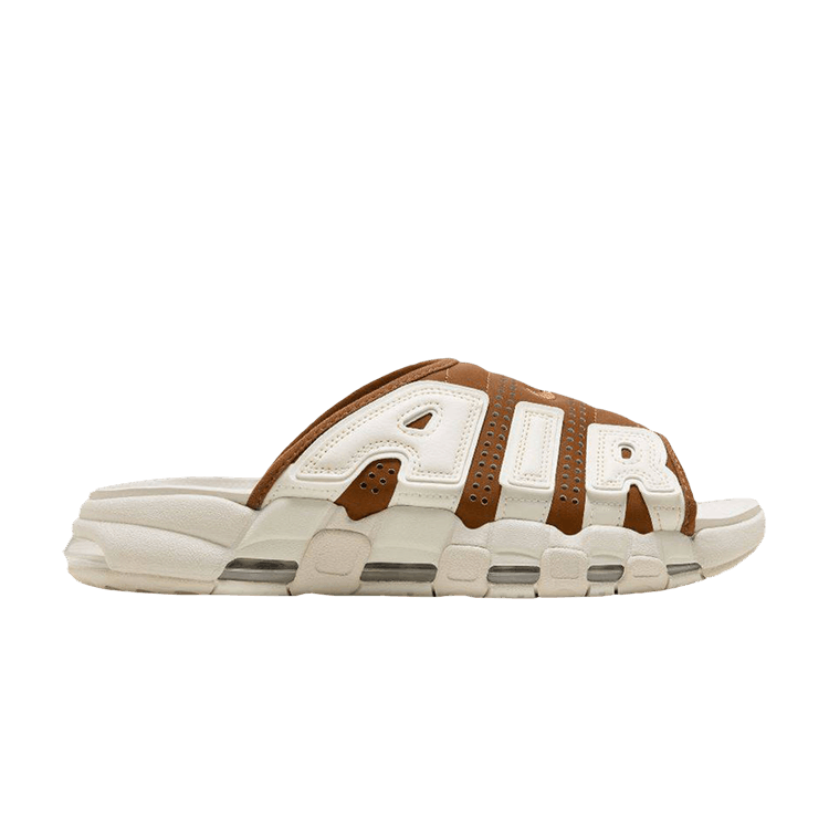 

Шлепанцы Air More Uptempo Slide 'Light British Tan', желто-коричневый