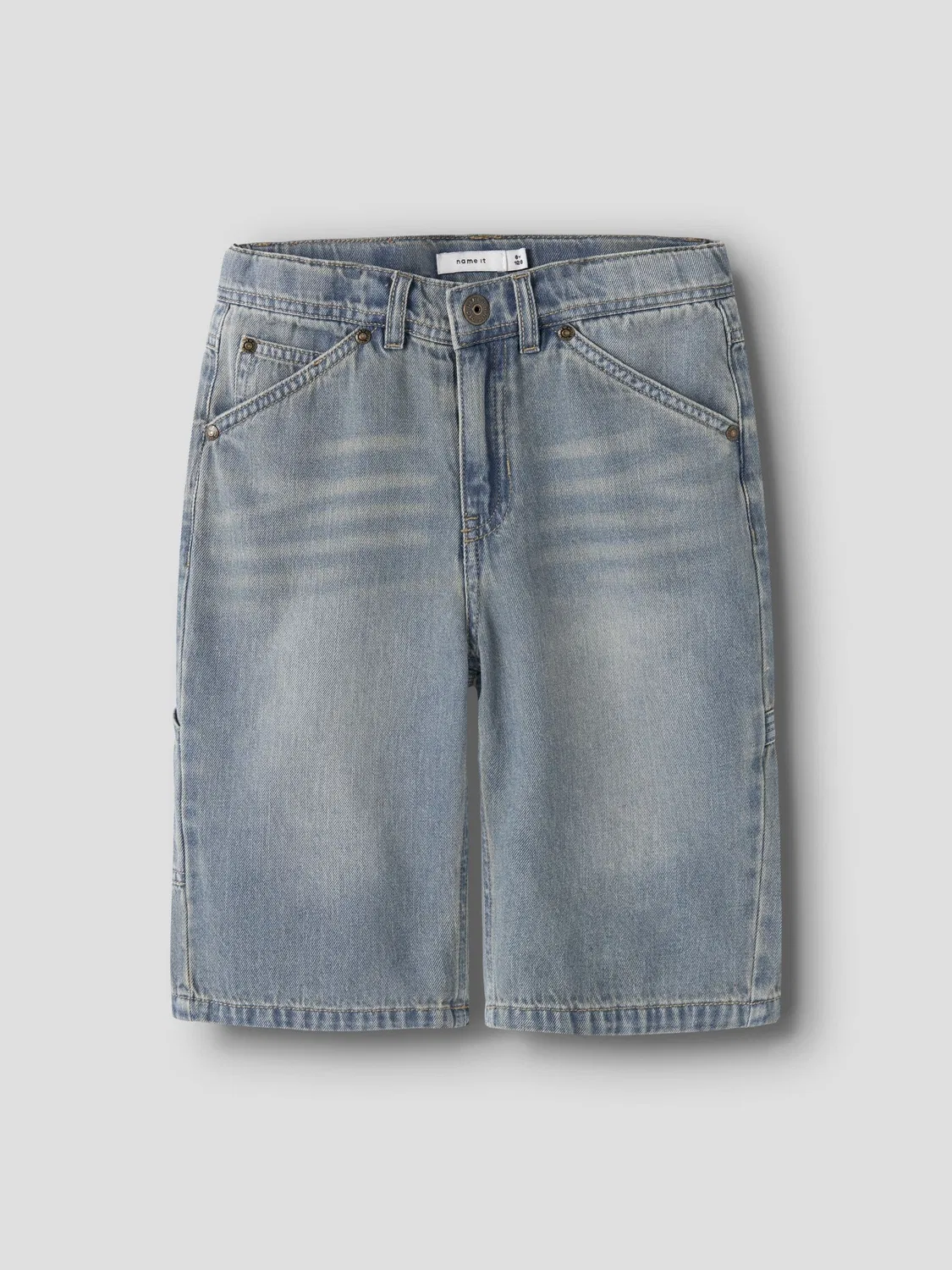 Бермуды джинсовые Name it, vintage medium blue denim — фото 3