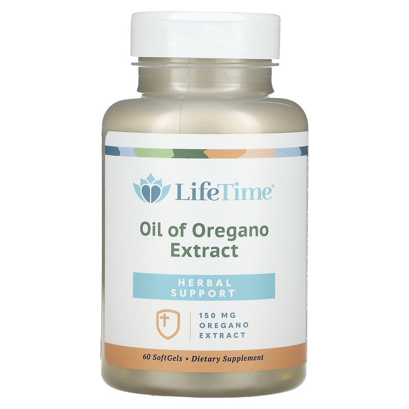 

LifeTime Vitamins, Масло из экстракта орегано, 150 мг, 60 мягких таблеток