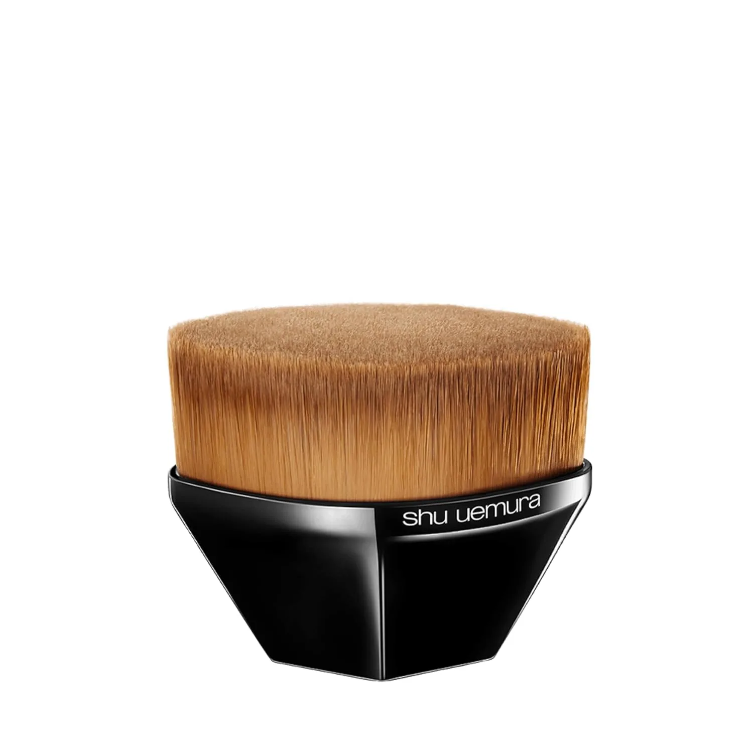 Кисть для тональной основы Shu Uemura Petal 55 - профессиональная кисть для макияжа в стиле японского визажиста, обеспечивающая гладкое и безупречное покрытие без видимых пор., Black