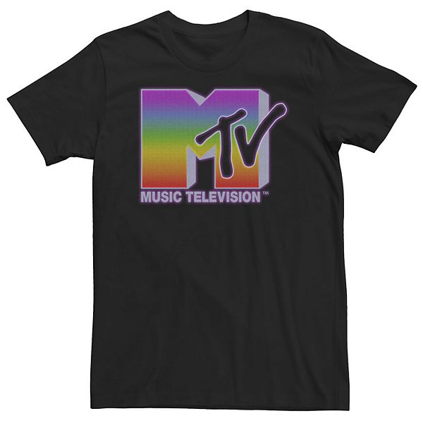

Футболка Big & Tall MTV Rainbow Static Licensed Character