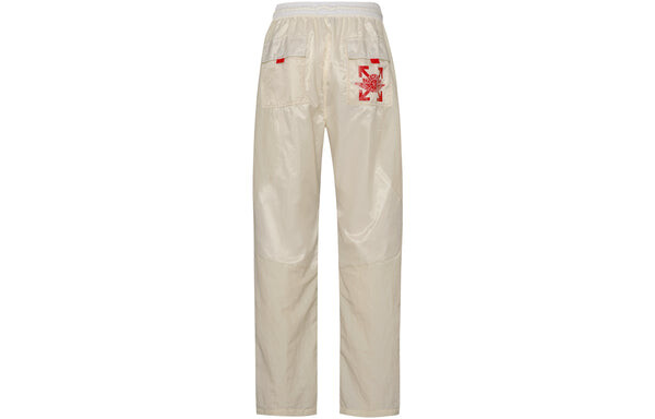 Спортивные штаны Air Jordan Brand x OFF-WHITE Crossover Logo Printing Casual Sports Pants Khaki, хаки — фото 2