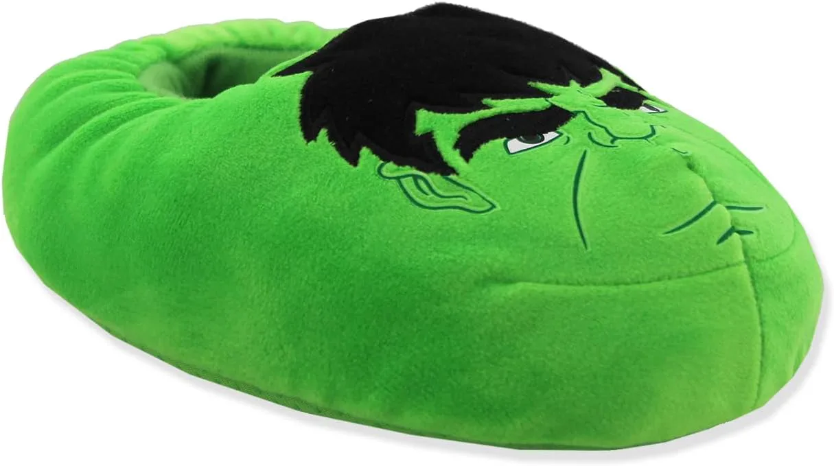 

Плюшевая игрушка для взрослых Marvel Mooshy Халк - супергеройские тапочки, зеленый