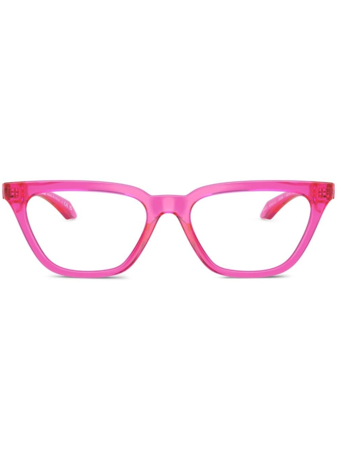 

Versace Eyewear очки в оправе 'кошачий глаз' с декором Greca, розовый