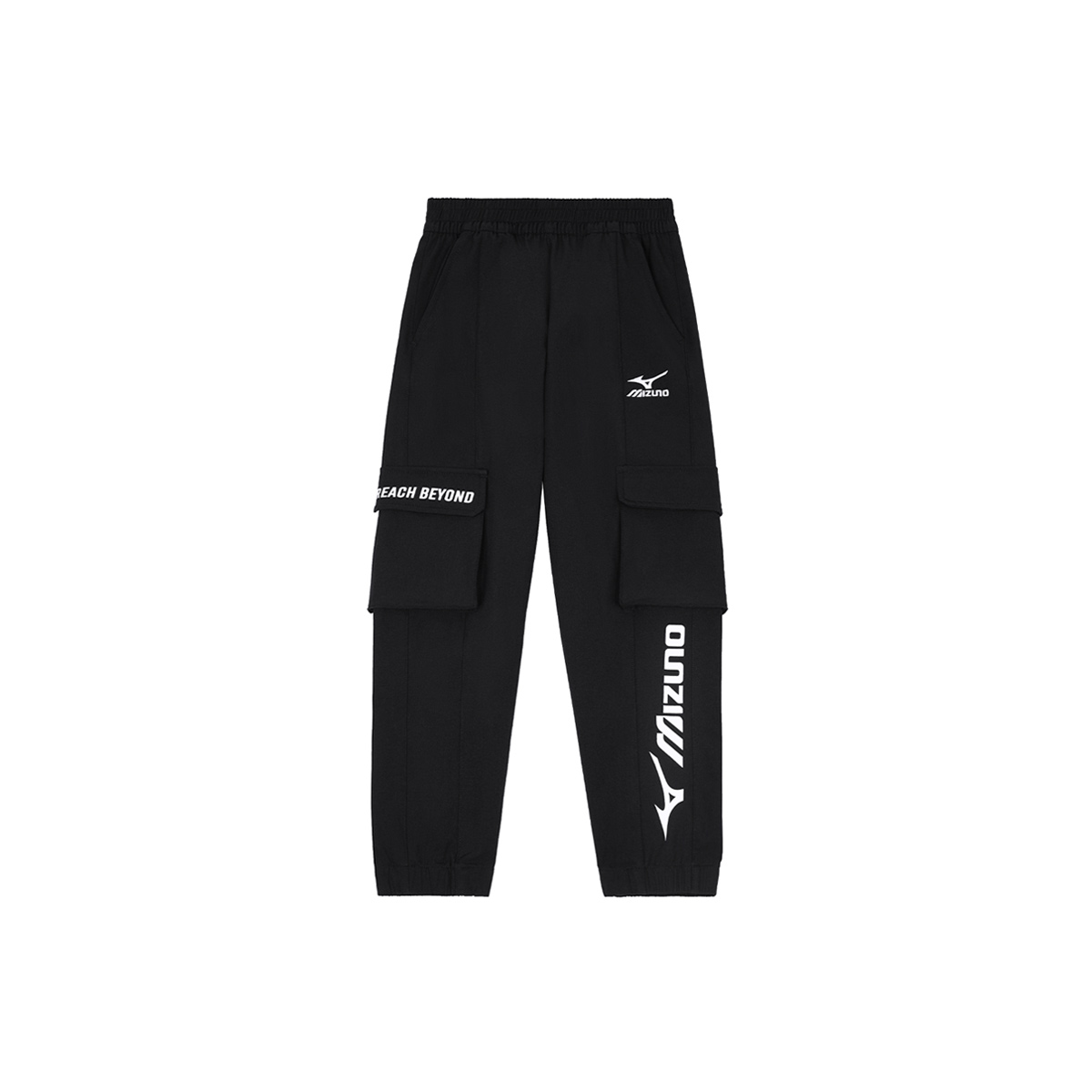 Детские вязаные спортивные штаны Mizuno, армейский зеленый — фото 2