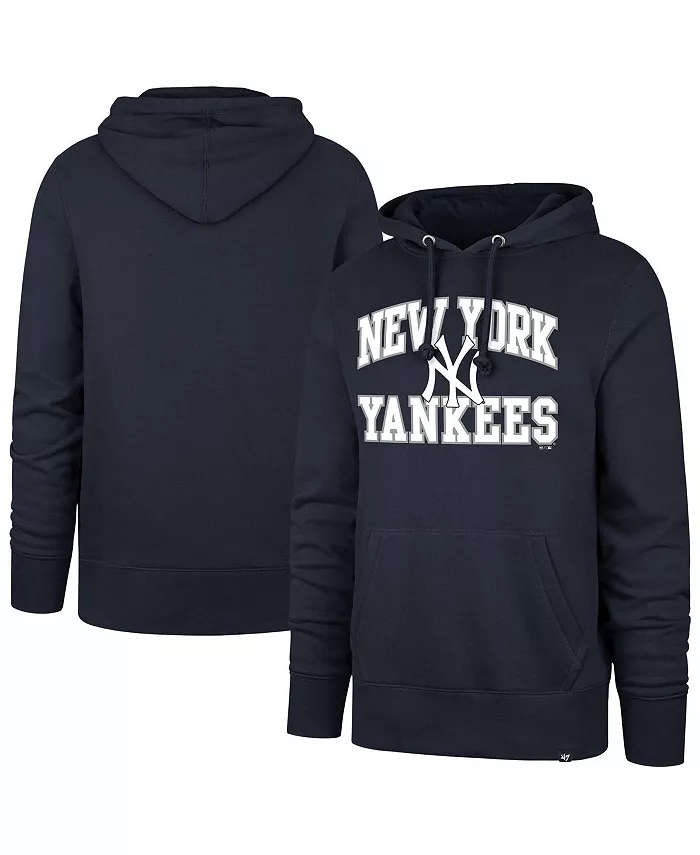 

Мужской синий худи New York Yankees Velocity Headline Pullover Hoodie '47 Brand