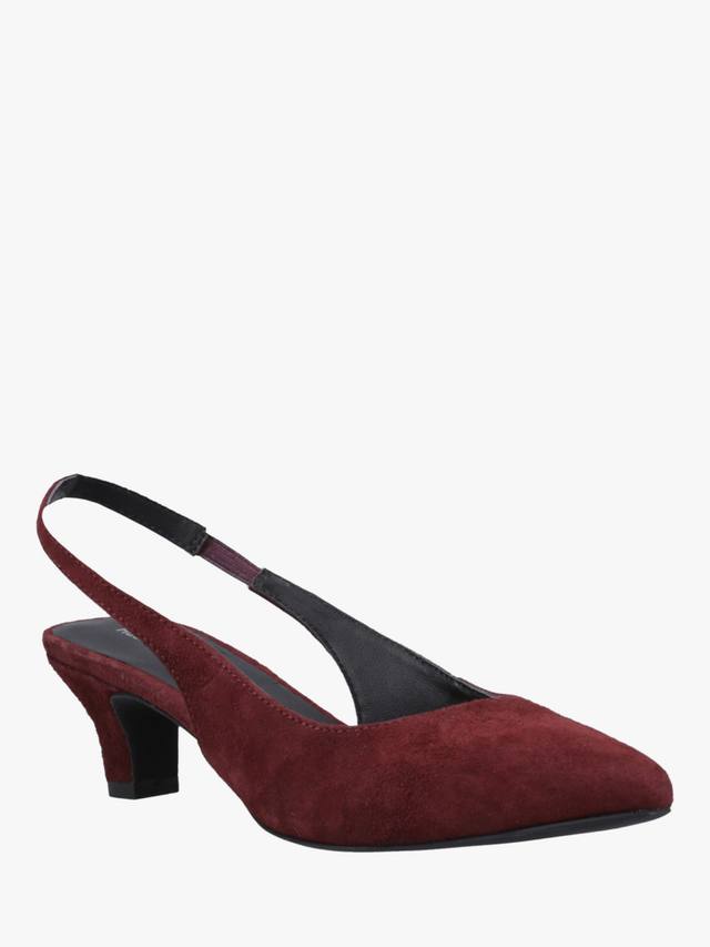 Nahla Slingback туфли-лодочки из замши Hush Puppies, Wine — фото 2