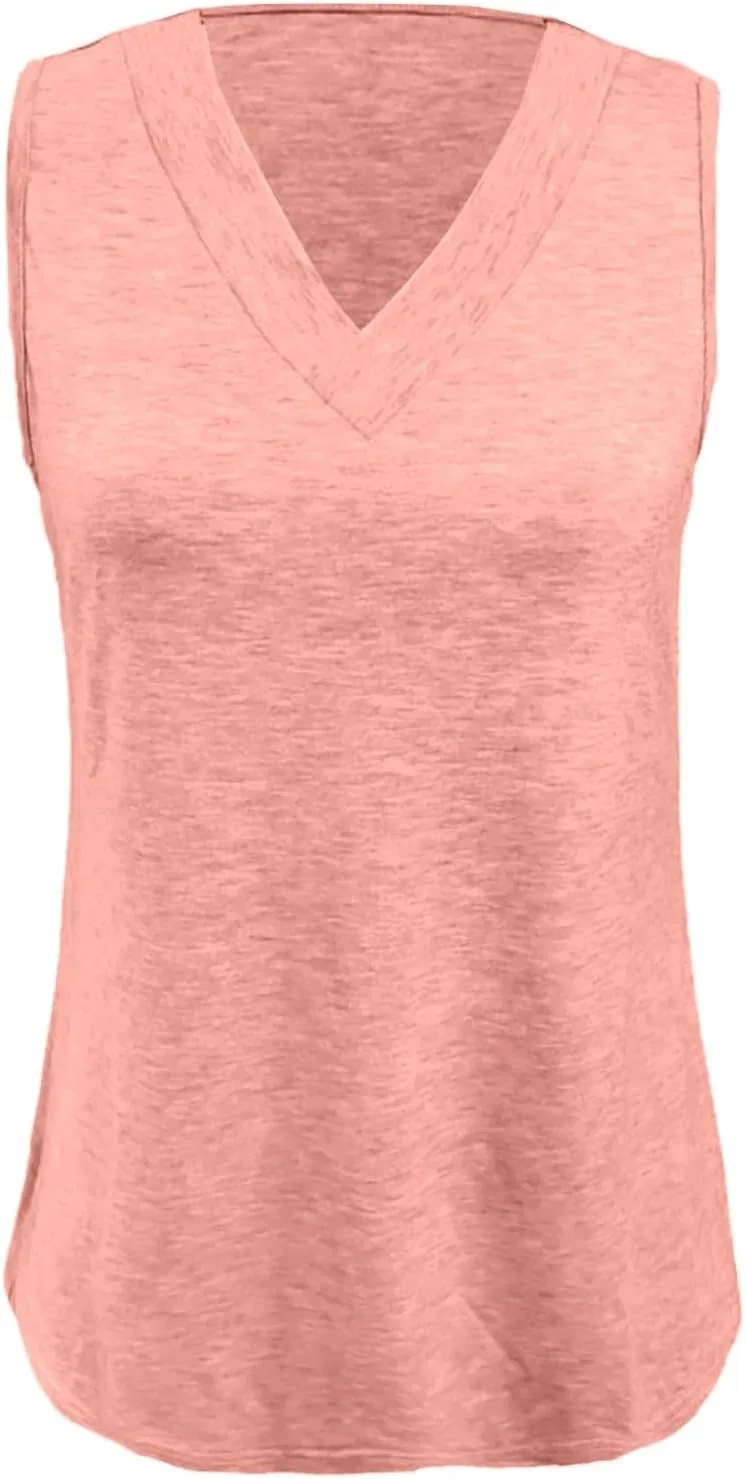Детская майка V-образным вырезом, свободный крой, Athletic, Light Pink, 5-15Y — фото 2