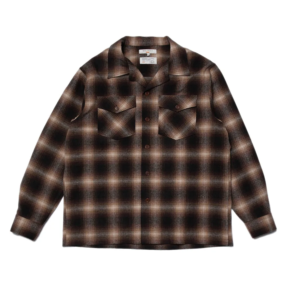 

Рубашка Nudie Jeans Vincent Shadow Check, коричневый