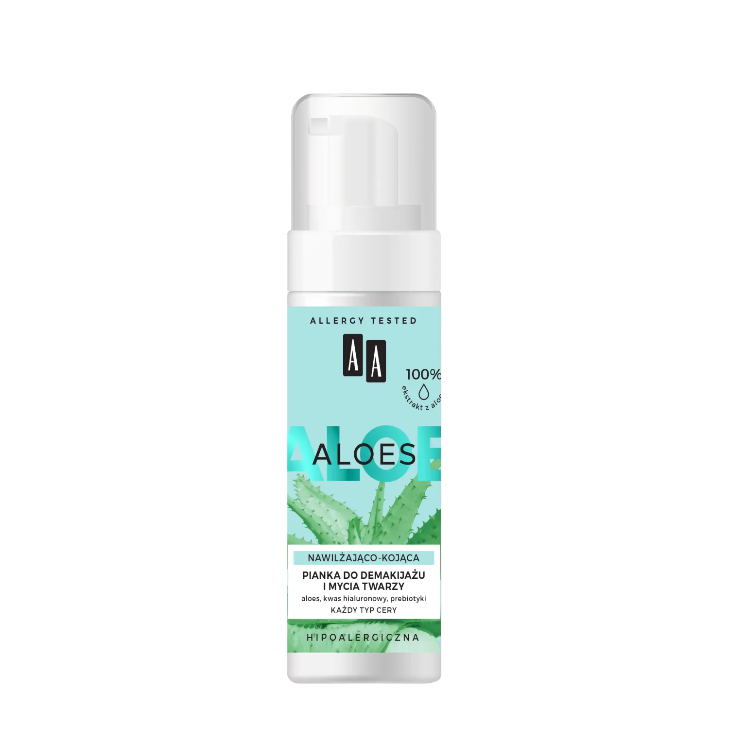 

Увлажняющая пенка для снятия макияжа Aa Aloes, 150 мл