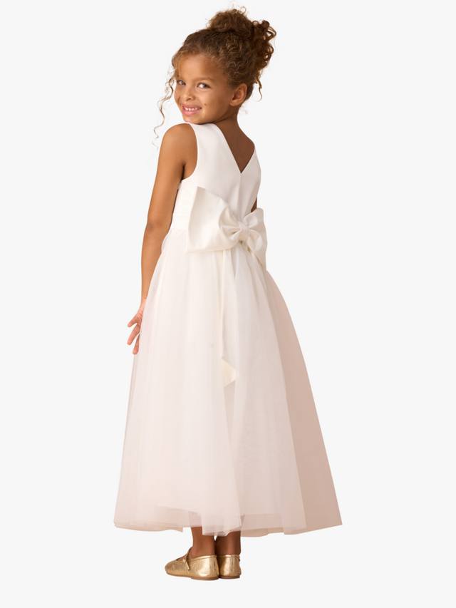 

Детское платье с бантом балерины Angel & Rocket, White