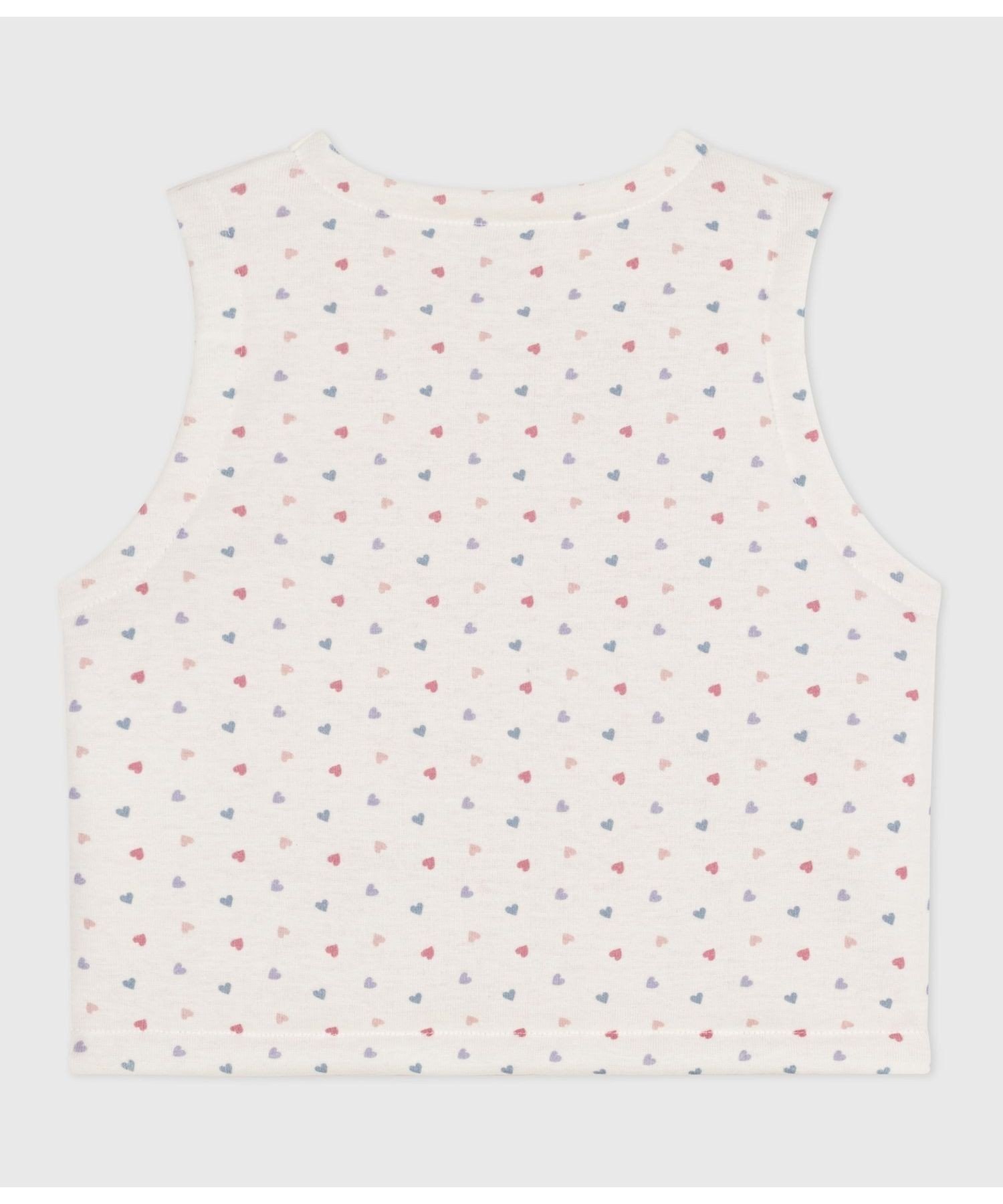 Двусторонний жилет Petit Bateau, Off-white/Multicolor — фото 3