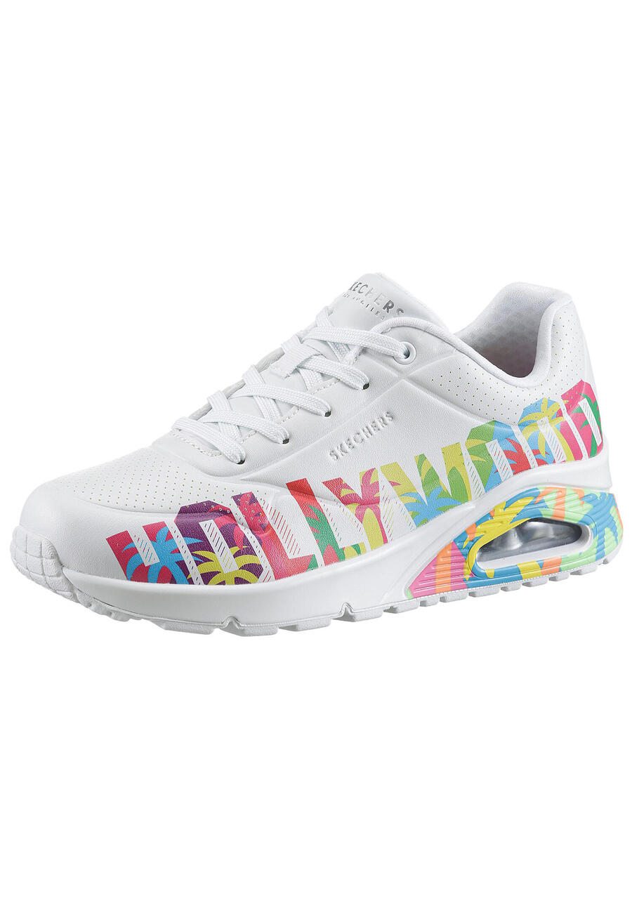 Женские кроссовки Skechers Uno — ONE FOR STARS! Hollywood 177995 WMLT, белые/цветные