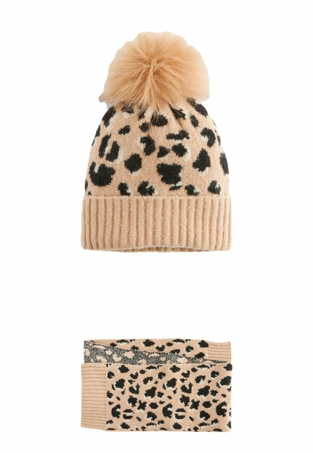 

Шарф Set Unisex Next, цвет chocolate brown animal print