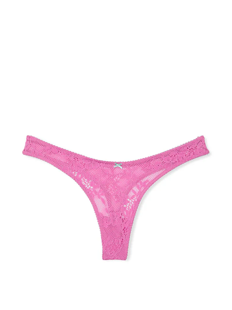 Соблазнительные трусики-стринги с высоким вырезом на бедрах Victoria'S Secret, New Peony & Waterfall — фото 3