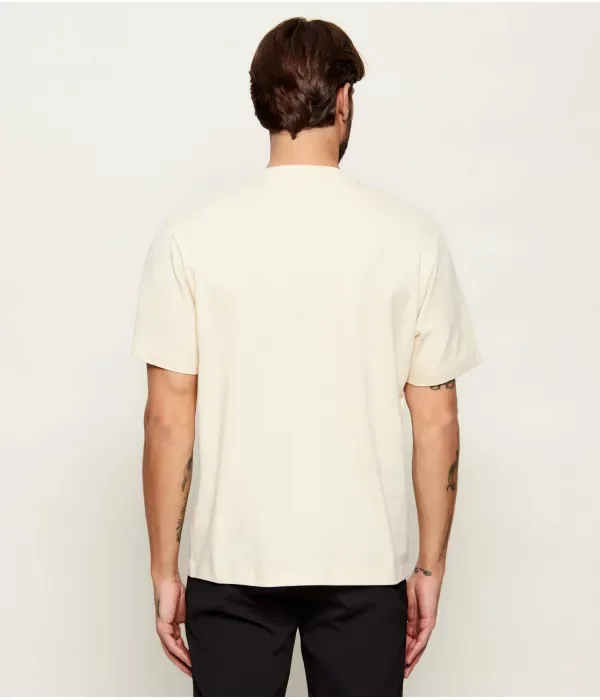 Футболка classic fit Lacoste, бежевый — фото 3