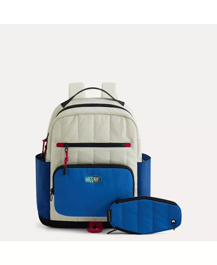 

Рюкзак детский Walker 14L Featherlight Color Block с пеналом BAGSMART, синий