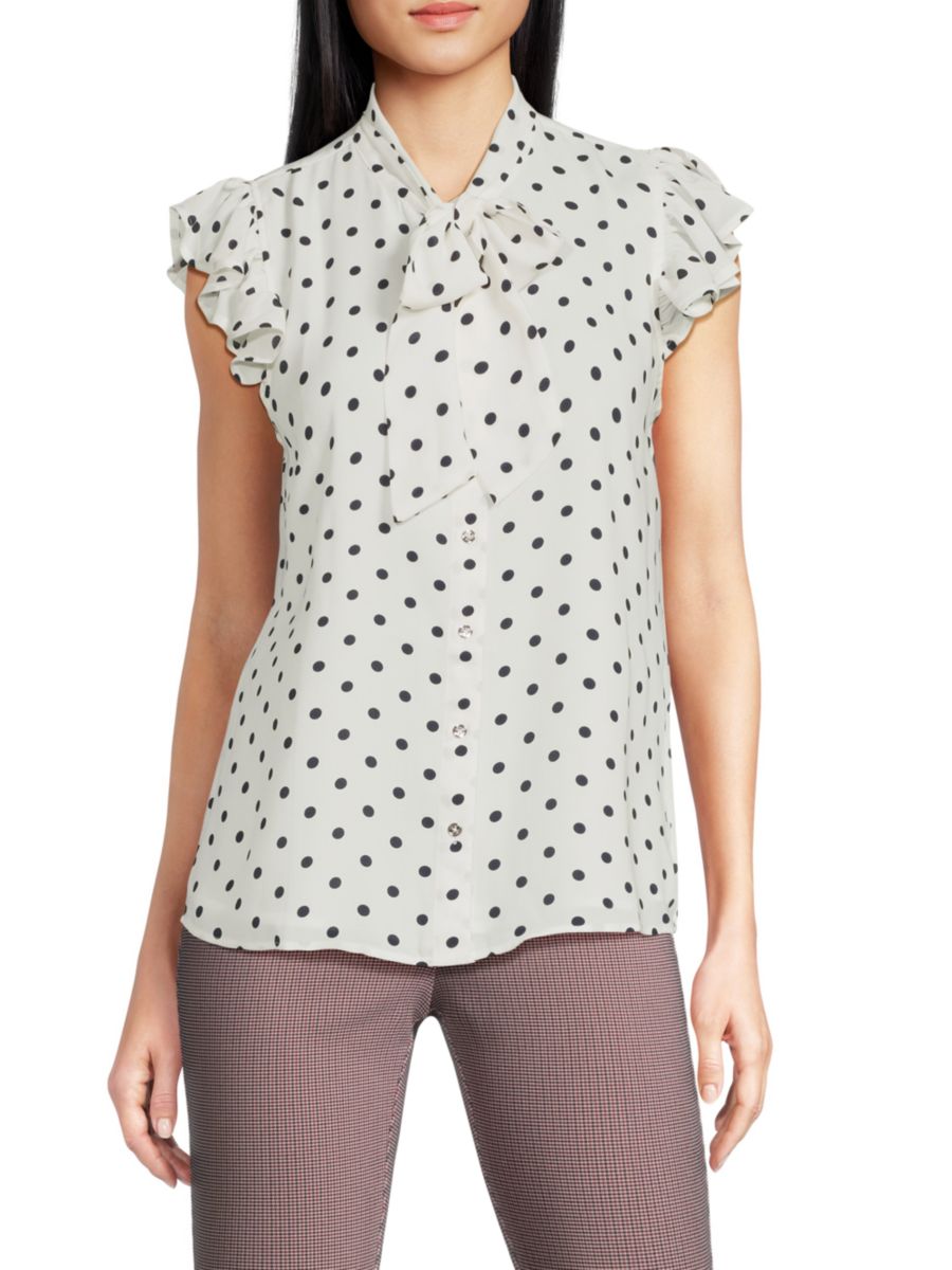 

Топ в горошек Tommy Hilfiger, цвет Ivory Midnight