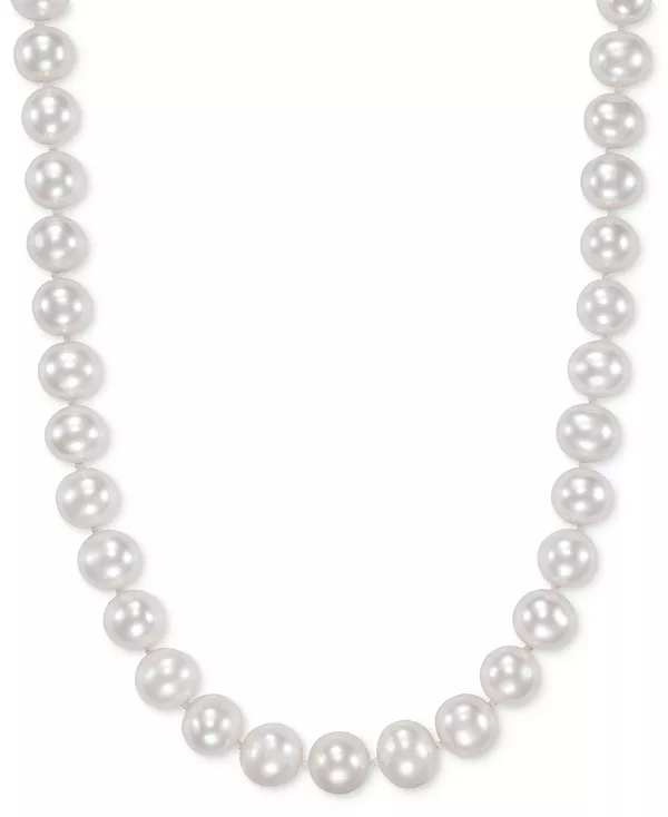 

Ожерелье из 18-дюймовой нити из культивированного пресноводного жемчуга (9-1/2-10-1/2 мм) из 14-каратного желтого золота Macy'S, white