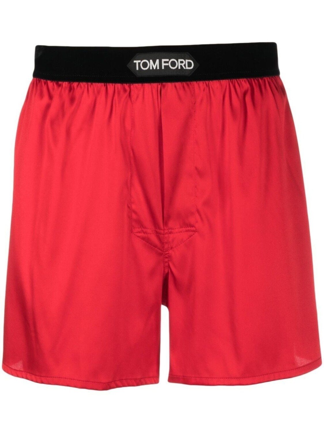 

TOM FORD шелковые боксеры с логотипом, красный