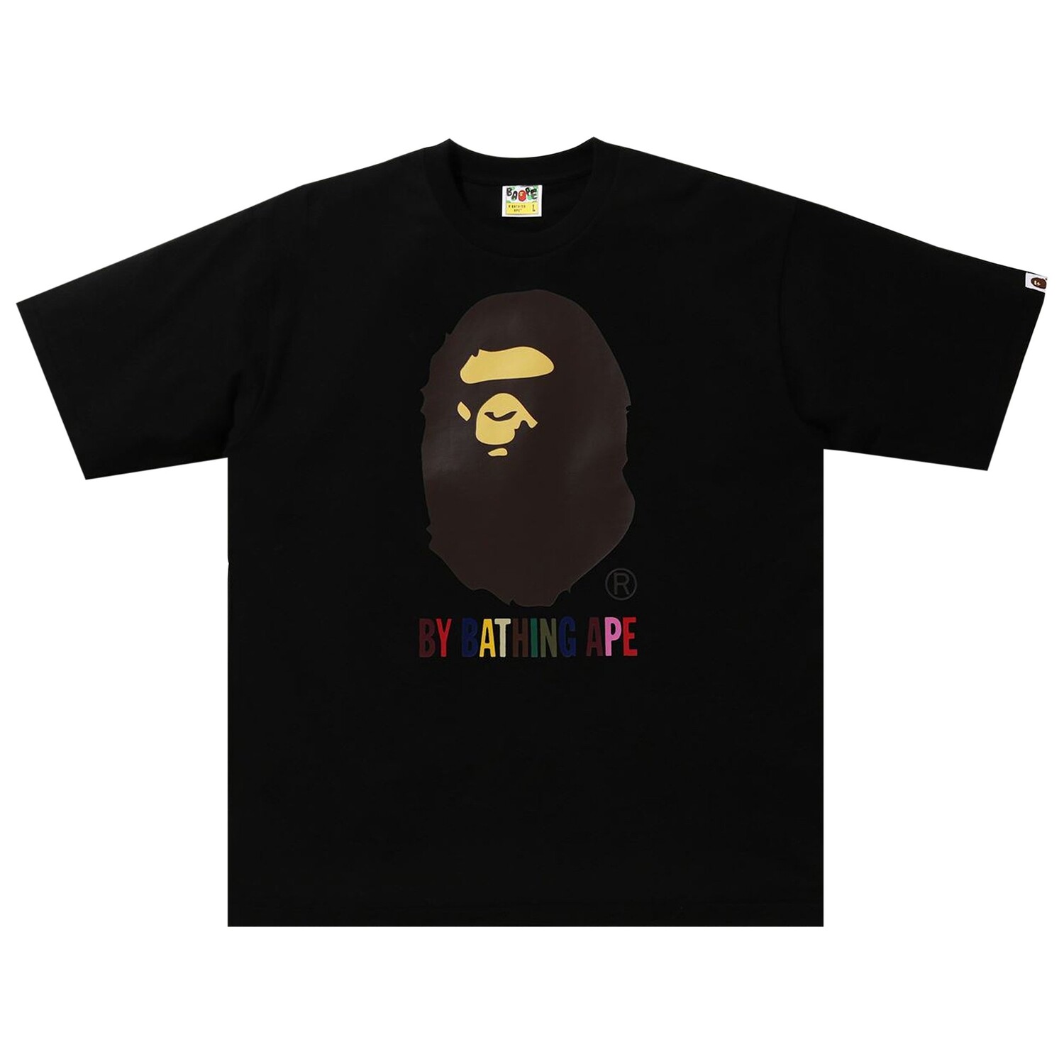 

Футболка свободного кроя BAPE Colors By Bathing Ape, черная, Черный, Футболка свободного кроя BAPE Colors By Bathing Ape, черная