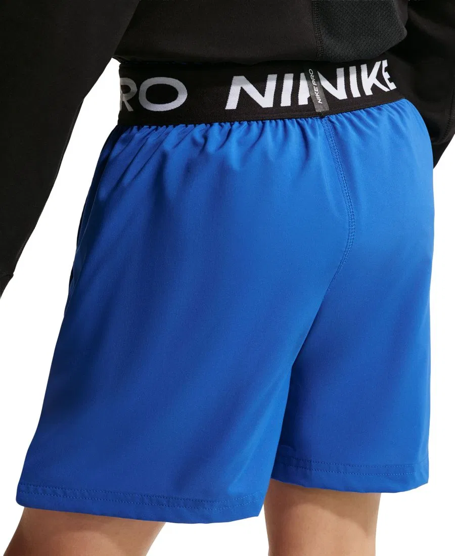 Тренировочные шорты Pro Dri-FIT для мальчиков 8-20 лет Nike, белый/черный — фото 4