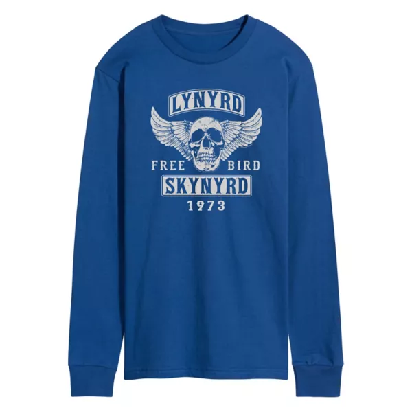 

Мужская футболка Lynyrd Skynyrd Free Bird с длинным рукавом и принтом Licensed Character, синий