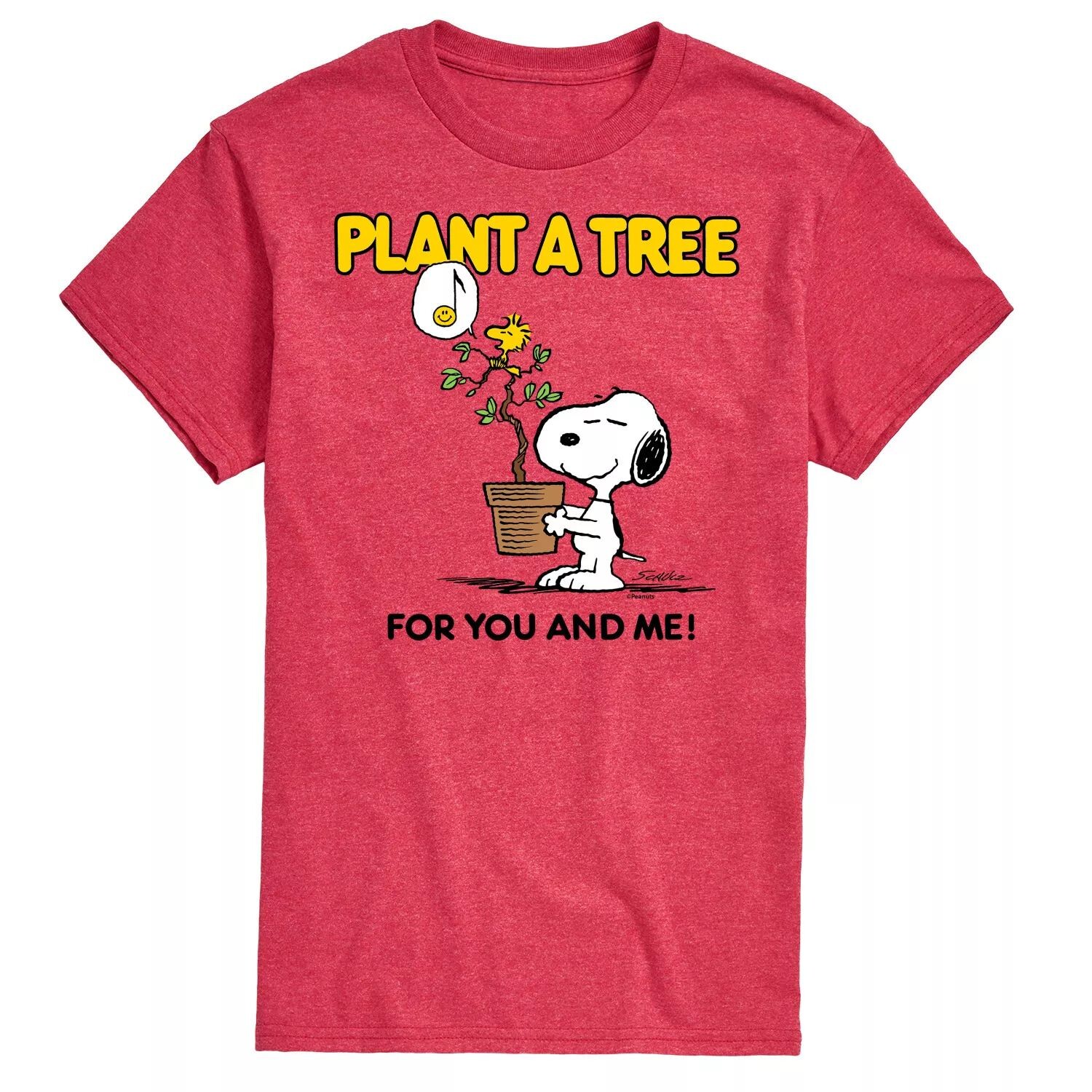 

Мужская футболка Peanuts Plant A Tree Licensed Character