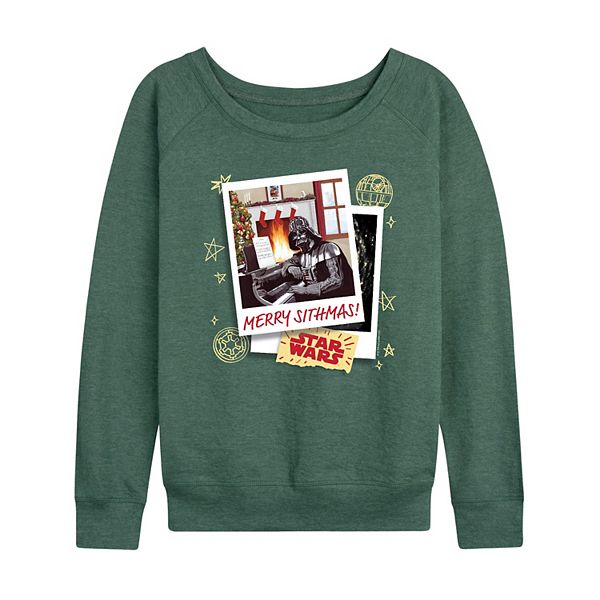 

Женская футболка с длинным рукавом и новогодним принтом Star Wars, Heather Juniper
