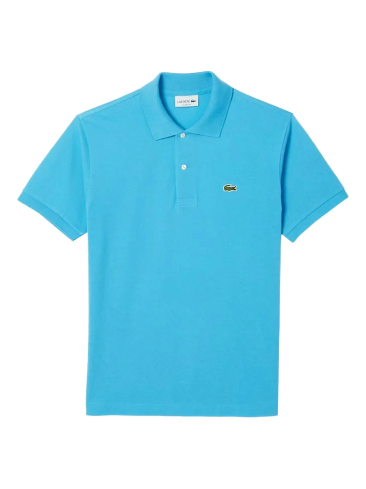 

Рубашка поло с вышитым логотипом Lacoste, синий