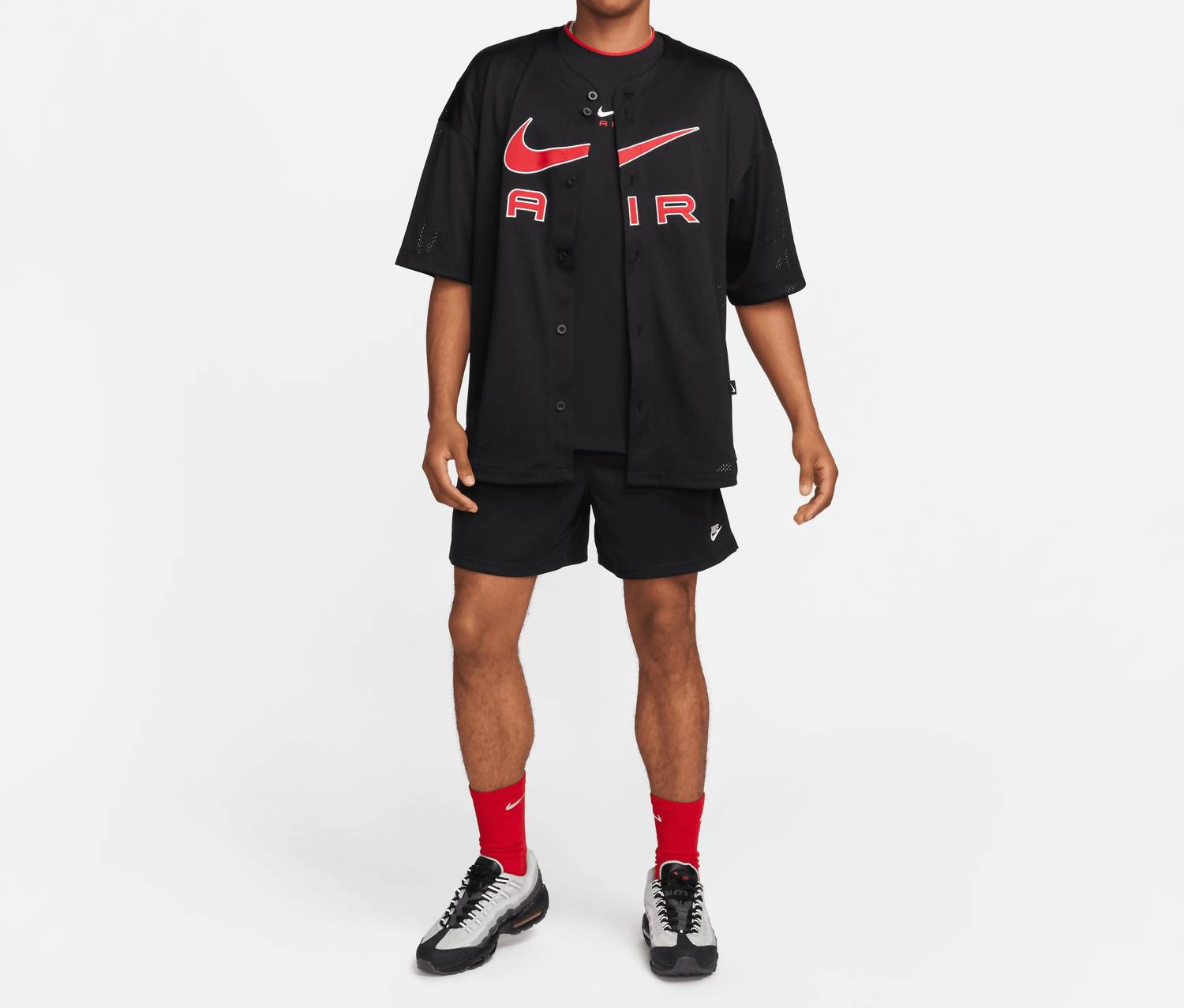Мужские клубные сетчатые шорты черного цвета Nike — фото 3