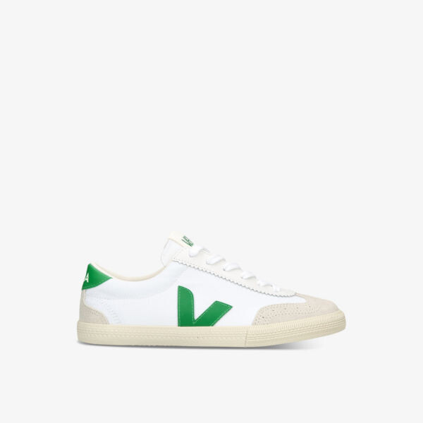 

Женские низкие кеды volley из парусины с вышитым логотипом Veja, белый