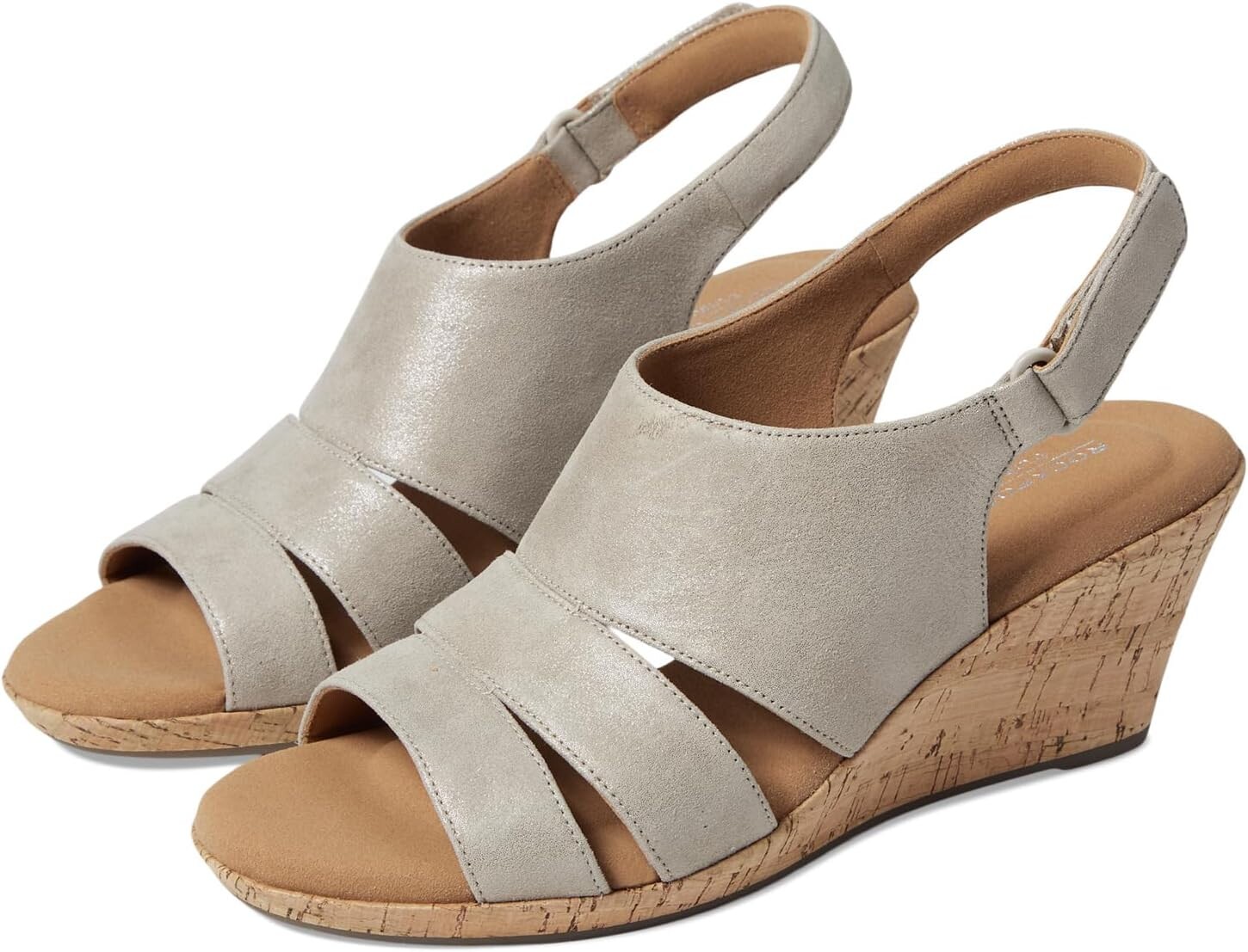 

Сандалии Rockport Briah Sling, цвет Taupe Metallic Leather
